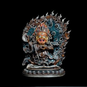 Oxidized Two-armed BERNAGCHEN MAHAKALA Silver Plated