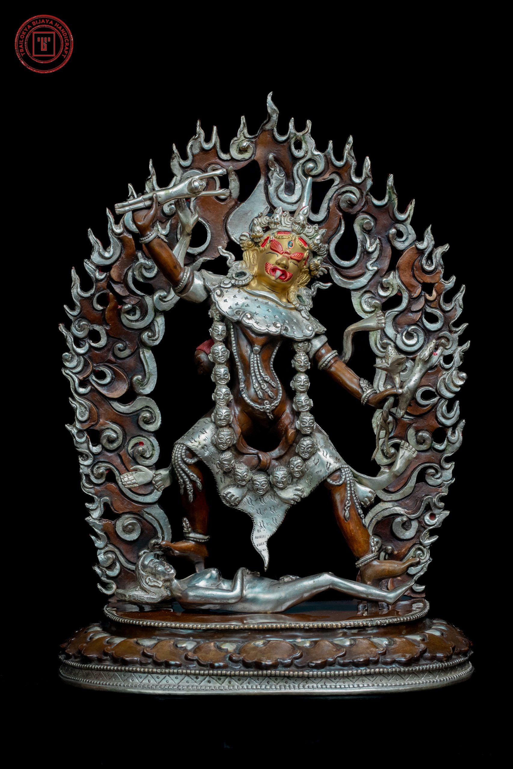 Ekajati Mahakal Silver Oxidize Finishing
